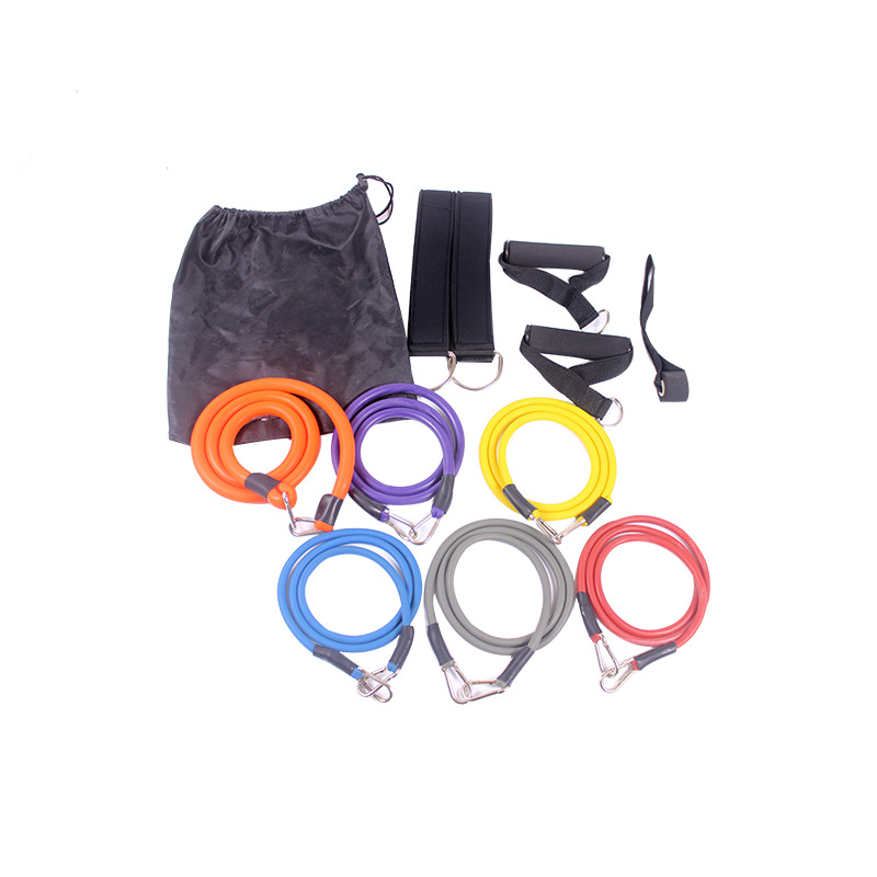 11 pcs resistance band set fitness tube for yoga exercise