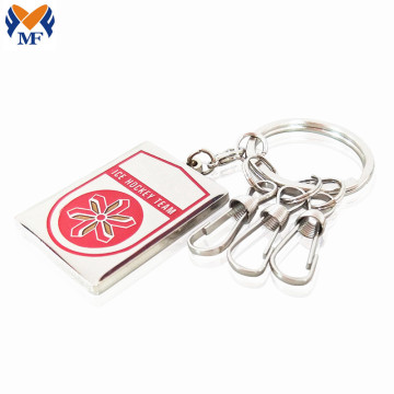 Gift Metal Customized Logo Football Jersey Keychain