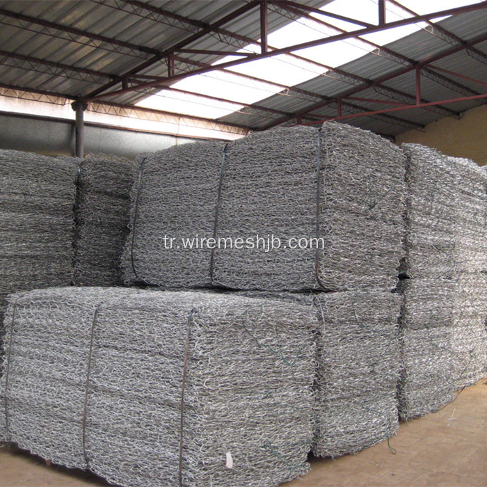 Galvanizli Altıgen Örgü Gabion Kutusu