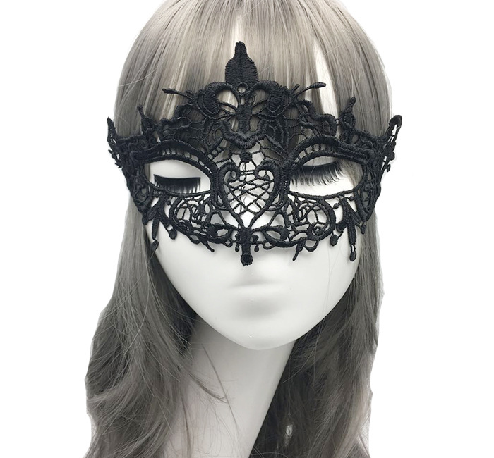 Masquerade Half FaceMask Lace Amorphous EyeMask PartyMask