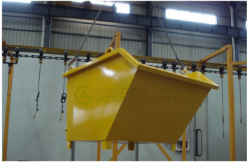 tipping bin self dumping bin for forklift