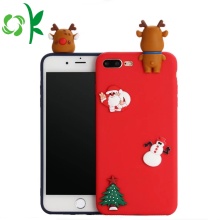 Christmas Gift 3D Lovely Soft Silicone Phone Shell