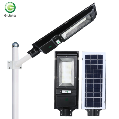 Integrated solar garden light