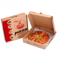 Logotipo personalizado 6in/8in/12in marrom kraft corrugado caixa de pizza