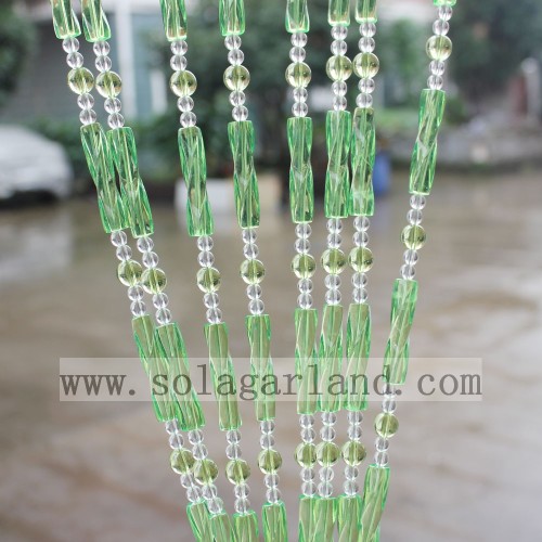 Latest Design Green & Blue Acrylic Crystal Bead Curtain