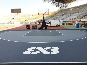 Basketball Outdoor Floor Interlocking Tiles