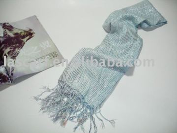 rayon shawl with lurex