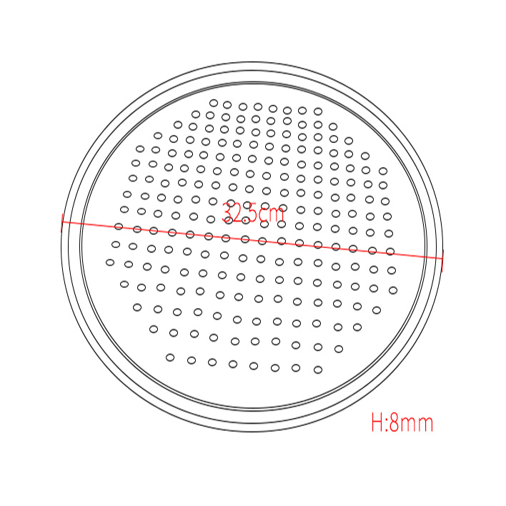 Sartén de vapor redonda perforada Black04 Round Perforated Steam Pan Black04