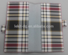 Customized genuine leather check book Cover