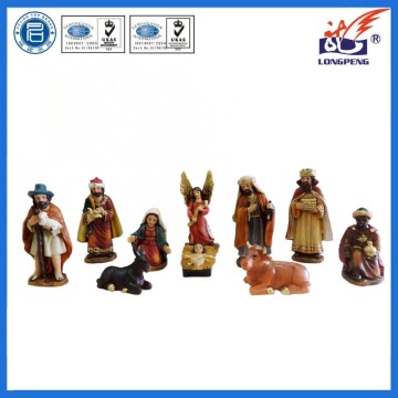 Polyresin Hand Carved Traditional/Classic Nativity Scenes with Standing Characters 10-Pieces