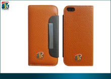 Iphone 5 Leather Pouch Case, Wallet Litchi Leather Case For Iphone 5 With Card Slot, Rope