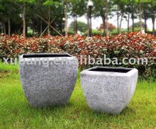 polished finish resin garden flower planter