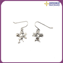 Little Angle Lucky Design Stainless Steel Vintage Earrings