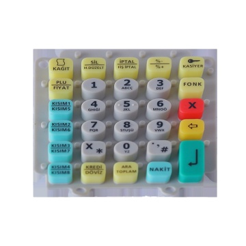 Conductive Silicone Rubber Keypad with Conductive Pill