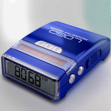 Solar pedometer with FM Radio pedometer.Multi function solar pedometer with FM Radio