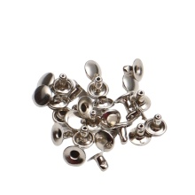 Nickle double cap mushroom head rivet for handbags accessories