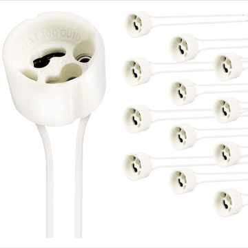 GU10 Socket - GU10 Ceramic Halogen Lamp Holder with Connector