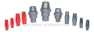 JS Manufacturer UPVC Foot Valve PN10,Plastic UPVC/PVC Foot Valve Thread,Water Pump Plastic UPVC Foot Valve