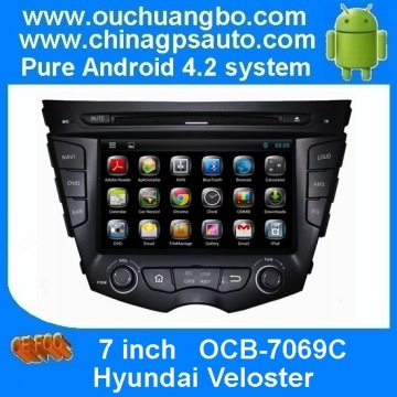 Ouchuangbo Car Stereo DVD System for Hyundai Veloster Android 4.2 GPS Satnav Media Player