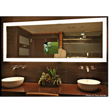 Bathroom Lighted Mirror Screen Protector For TV