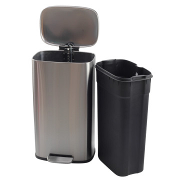 StainlessSteel Step Trash Can with Odor Control System