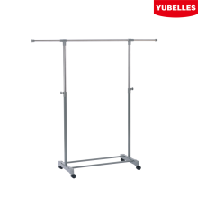 3M Adjustable Single-Rod Rolling Clothes & Towel Rack