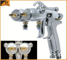 93 SHUNHE HVLP Gravity Type Paint Chrome Double Nozzle Spray Gun