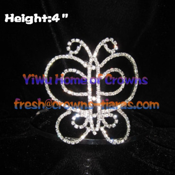 4in Beauty Butterfly Pageant Crowns And Tiaras