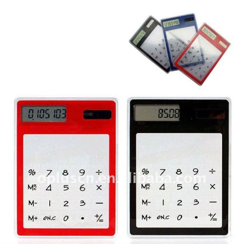 8 DIGIT TRANSPARENT TOUCH SCREEN CALCULATOR