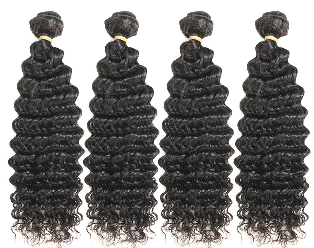 Unprocessed Human Hair Deep Wave Luxury Hair Extensions,12A Grade Best Quality Virgin Cambodian Hair