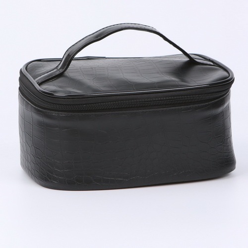 black cosmetic bag