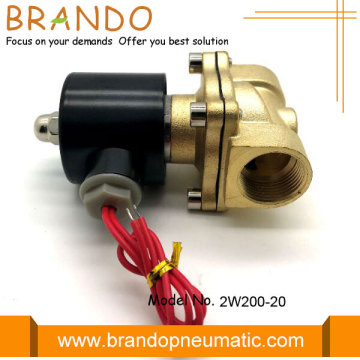 Válvula de controle de fluido solenoide 2W200-20