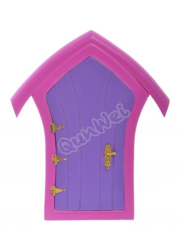 Morden Wooden Fairy door in Multicolor