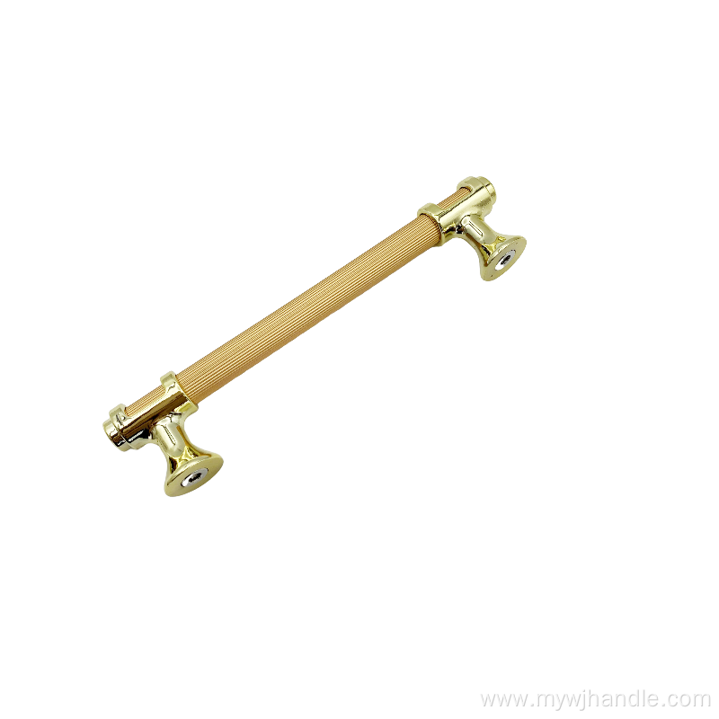 European high-end light luxury door handle yellow