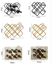 BEAUTIFUL Grid IRON CROSS WINE RACK