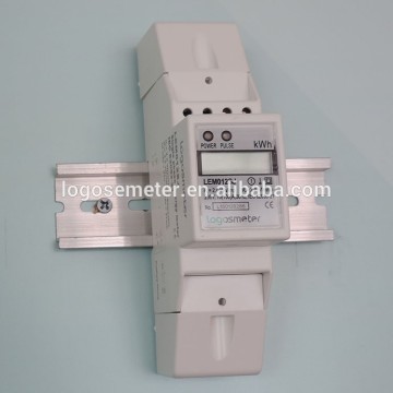 Single Phase din rail 2 module kilowatt-hour meter manufacturer with CE, Class 1