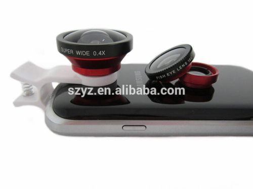 3 in 1 camera lens for i6 magnetic lens for mobile phone,0.67 wide angle macro fisheye mobile phone camera lens for smartphones