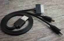 Sync Data Transfer SAMSUNG USB Charger Cable , 3 Connect in