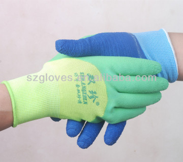 latex foam coated gloves