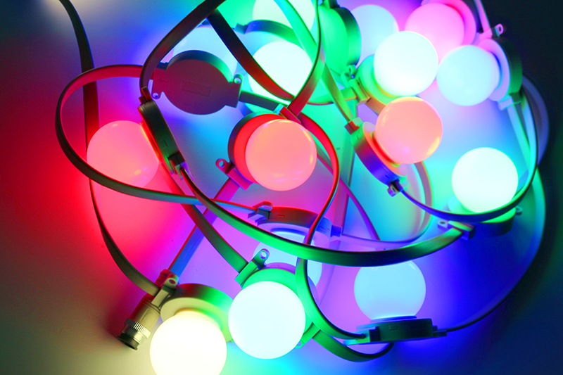 DMX512 Outdoor LED string light Landscape Decoration Outdoor levitating light bulb