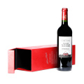 Caja de envasado de vino de papel rojo