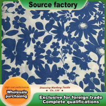 White with lake blue flowers