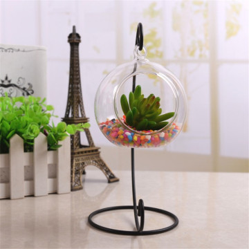 Porte-bougie chauffe-plat en verre suspendu Paquet de globe Terrariums de plantes améliorés Orbes de verre Plantes aériennes Bougeoirs chauffe-plat