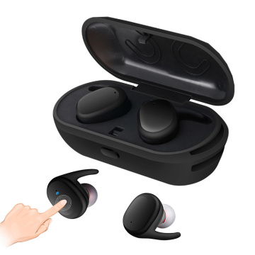 Waterproof touch wireless earbuds with charge boxes