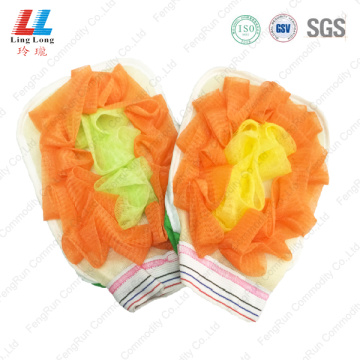 Shine mesh sponge gloves pad