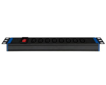 19inch 8outlet IEC13 PDU safewell rack mounted  under desk pdu