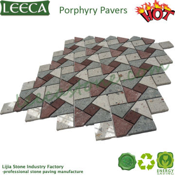 Random pattern natural paving stone