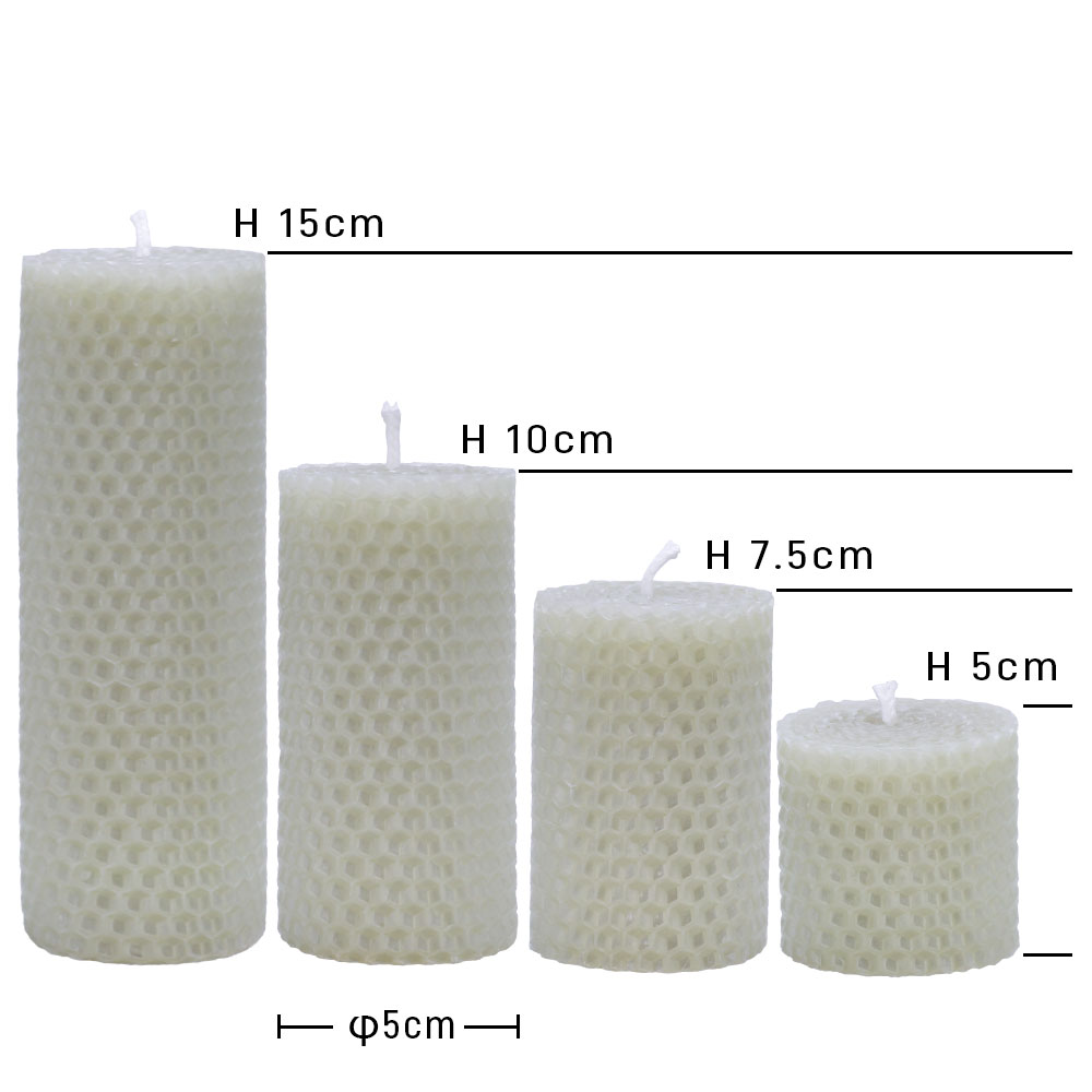Pure Natural Rolling Beeswax Honeycomb Sheet Taper Candles