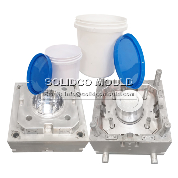 Round square paint pail bucket mould plastic mold