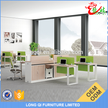 New product office interior design melamine 4 people office desk interior workstation M1532